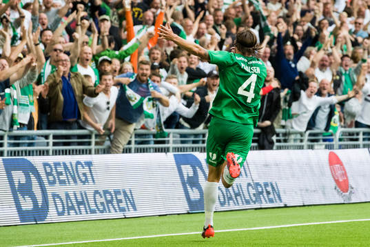 Hammarbys Björn Paulsen jublar