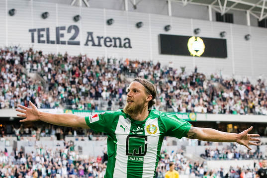Hammarbys Björn Paulsen jublar