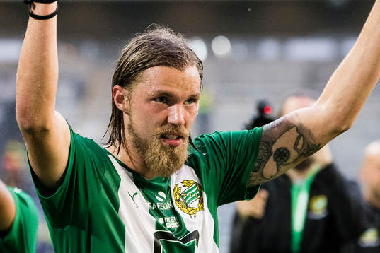 Hammarbys Björn Paulsen jublar
