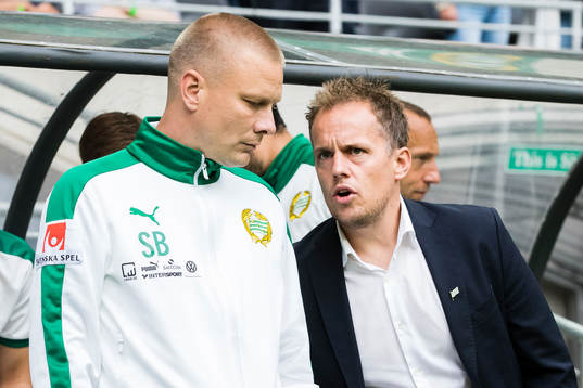 Hammarbys assisterande tränare Stefan Billborn och