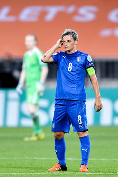 Italiens Melania Gabbiadini i matchen mellan Sverige och