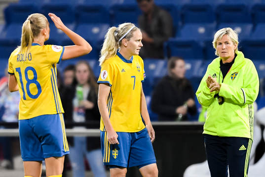 SSveriges Fridolina Rolfö och Lisa Dahlkvist i samtal med