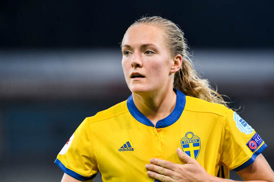 Sveriges Magdalena Eriksson i matchen mellan Sverige och