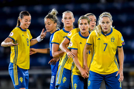 Sveriges Lotta Schelin , Stina Blackstenius , Linda