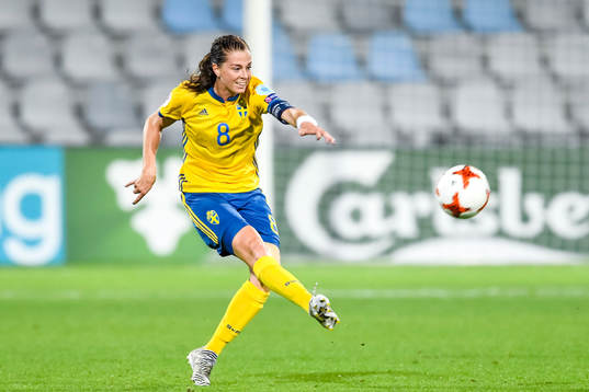 Sveriges Lotta Schelin  i matchen mellan Sverige och Italien