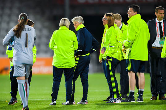Sveriges förbundskapten Pia Sundhage