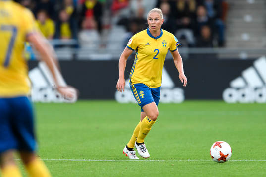 Sveriges Jonna Andersson i matchen mellan Sverige och
