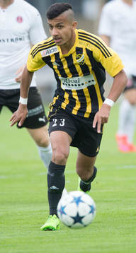 IFK Hässleholms Waed Shaif i matchen i Svenska Cupen