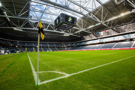 Vy över interiören på Friends Arena
