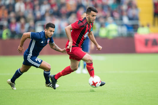 Östersunds Brwa Nouri mot Fola Esch Mehdi Kirch