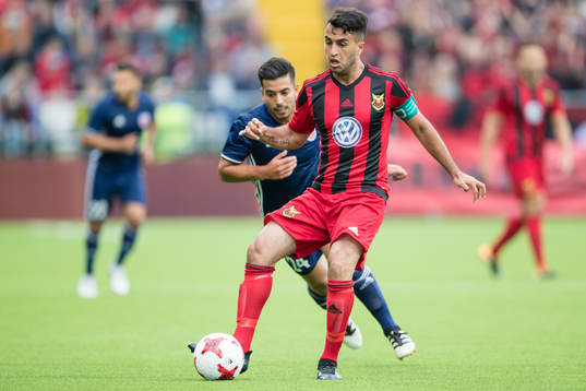 Östersunds Brwa Nouri mot Fola Esch Mehdi Kirch
