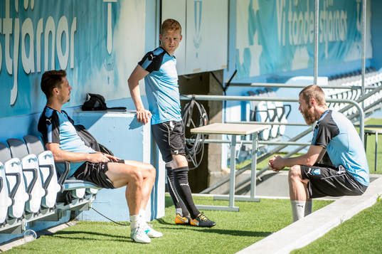 Markus Rosenberg, Anders Christiansen och Jo Inge Berget