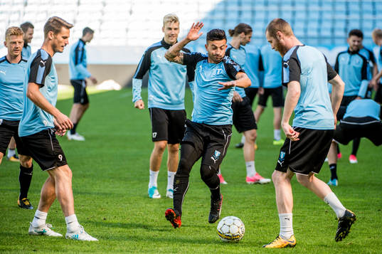 Markus Rosenberg, Behrang Safari och Jo Inge Berget