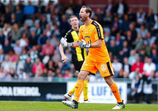 Hammarbys målvakt Johan Wiland