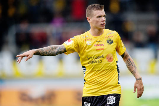 Elfsborgs Samuel Holmén gestikulerar