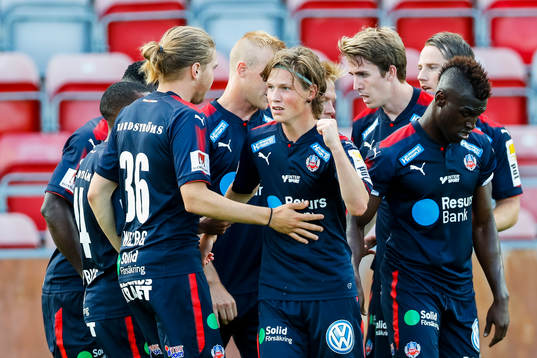 Helsingborgs Max Svensson jublar