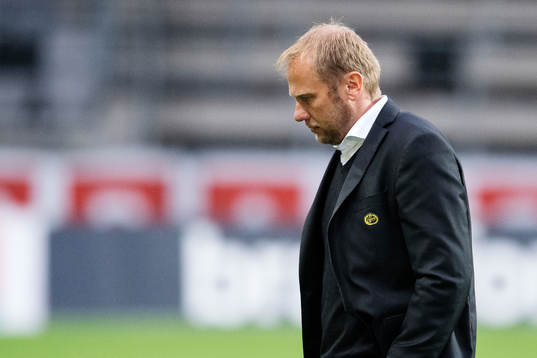 Elfsborgs manager Magnus Haglund deppar