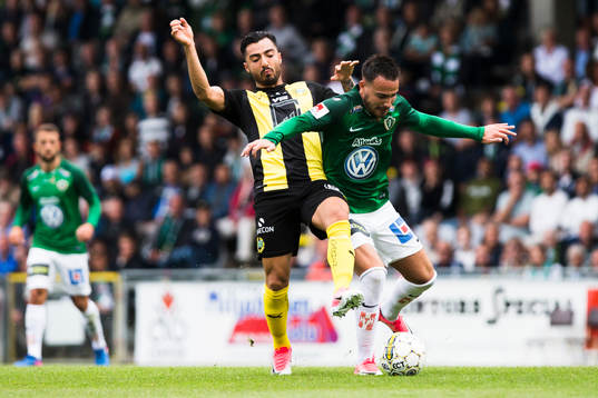 Hammarbys Jiloan Hamad mot Jönköpings Dzenis Kozica