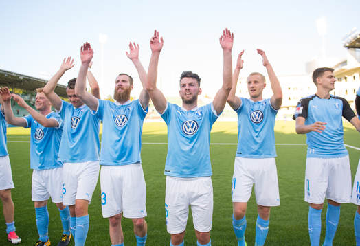Malmö FFs och Erdal Rakip jublar