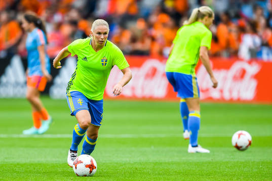 Sveriges Sveriges Jonna Andersson  före  kvartsfinalen