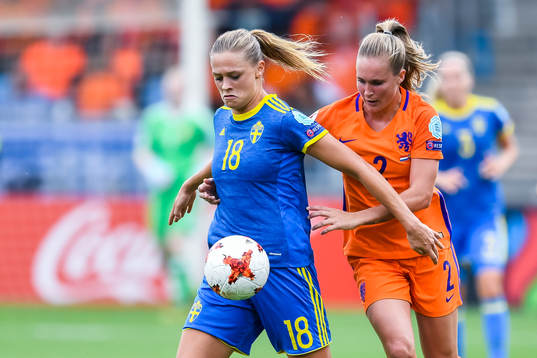 Sveriges Fridolina Rolfö och Hollands Desiree van Lunteren