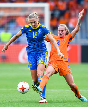 Sveriges Fridolina Rolfö och Hollands Desiree van Lunteren