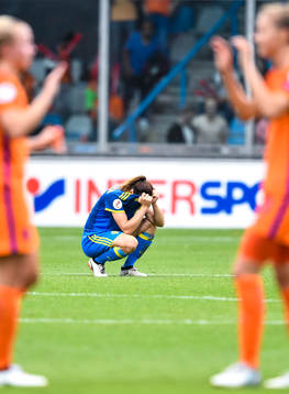 Sveriges Jessica Samuelsson deppar