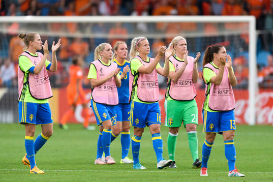 Sveriges Emma Berglund, Elin Rubensson, Mimmi Larsson,