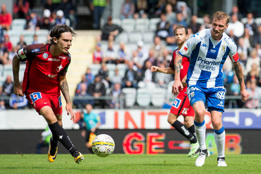 IFK Göteborgs Sebastian Eriksson och Norrköpings David