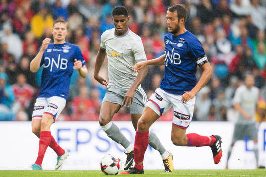 Manchester Uniteds Marcus Rashford och Vålerengens Jonatan