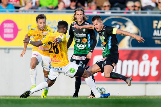 Falkenbergs Dominic Chatto och Varbergs Gabriel