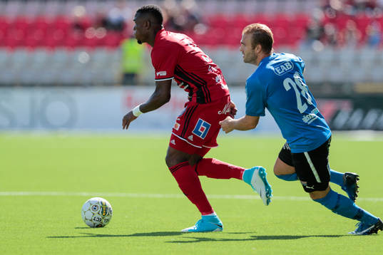 Östersunds Salisu Abdullahi Gero och Halmstads Jesper