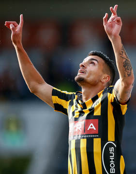 Häckens Ahmed Yasin jublar