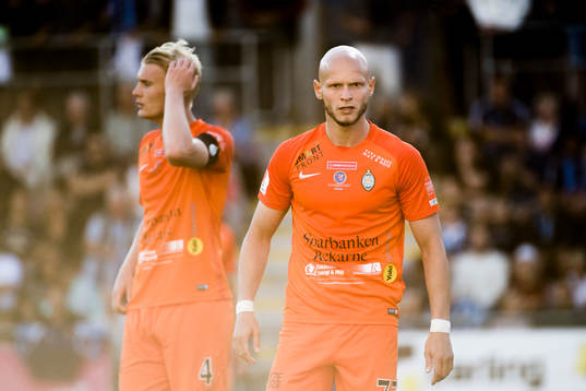 AFC Eskilstunas Ludvig Öhman och Zourab Tsiskaridze