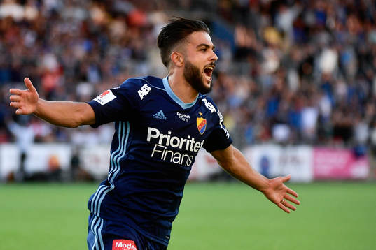 Djurgårdens Othman El Kabir jublar