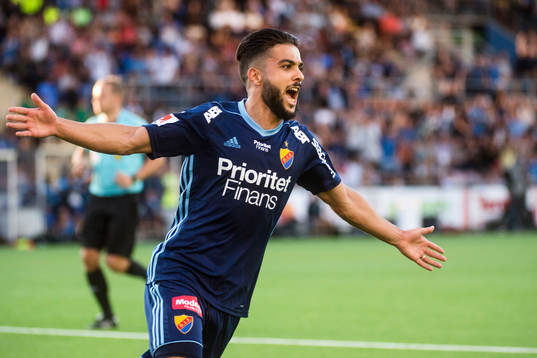 Djurgårdens Othman El Kabir jublar