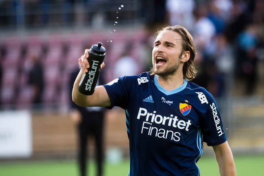 Djurgårdens Kevin Walker jublar