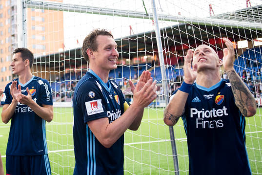 Djurgårdens Haris Radetinac, Kim Källström och Magnus