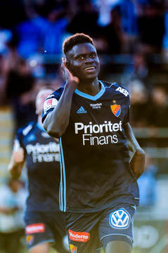 Djurgårdens Aliou Badji jublar