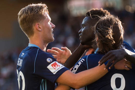 Djurgårdens  Aliou Badji jublar