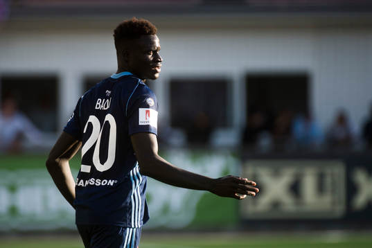 Djurgårdens Aliou Badji jublar