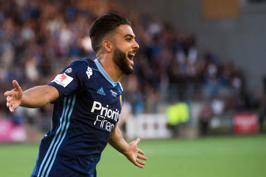 Djurgårdens Othman El Kabir jublar