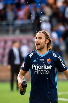 Djurgårdens Kevin Walker jublar