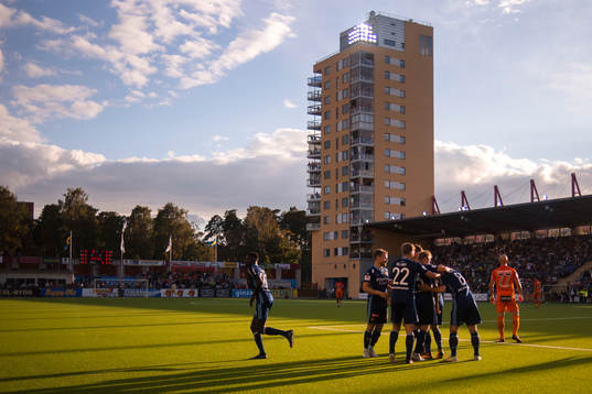 Djurgårdens spelare jublar