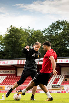Östersunds Darijan Bojanic och Saman Ghoddos