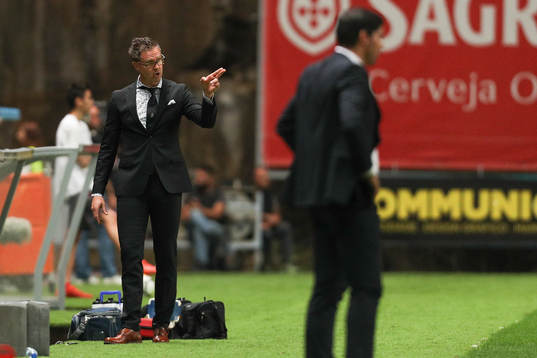 Rikard Norling coach of AIK reacts