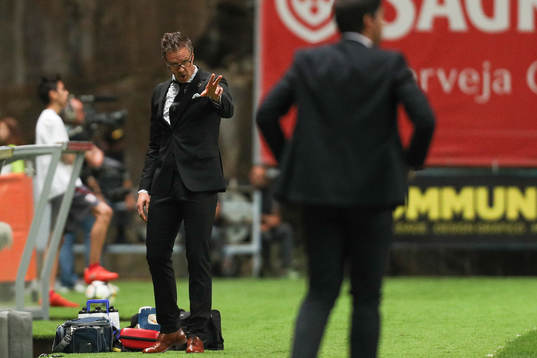 Rikard Norling coach of AIK reacts