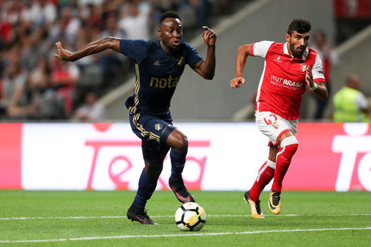 Chinedu Obasi forward of AIK score a goal