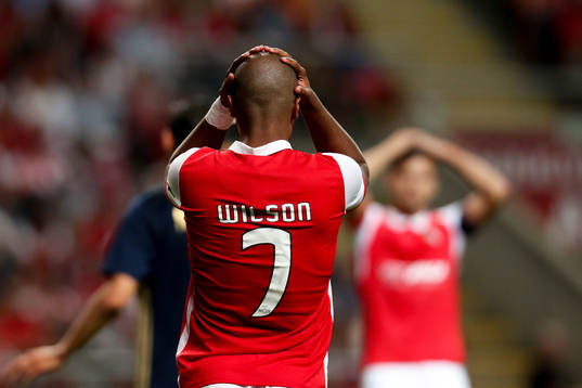 Wilson Eduardo forward of SC Braga reacts