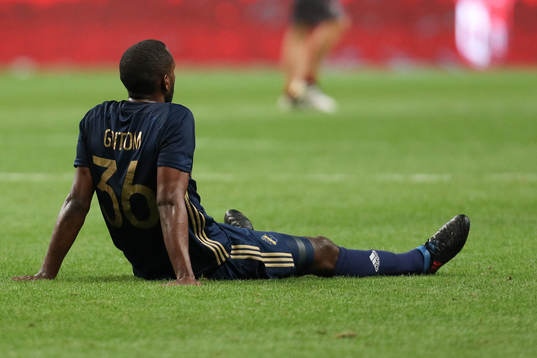 Henok Goitom forward of AIK reacts